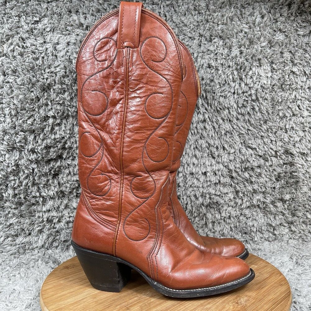 Nocona Boots Women's 4.5 B Western Cowboy Leather Vintage